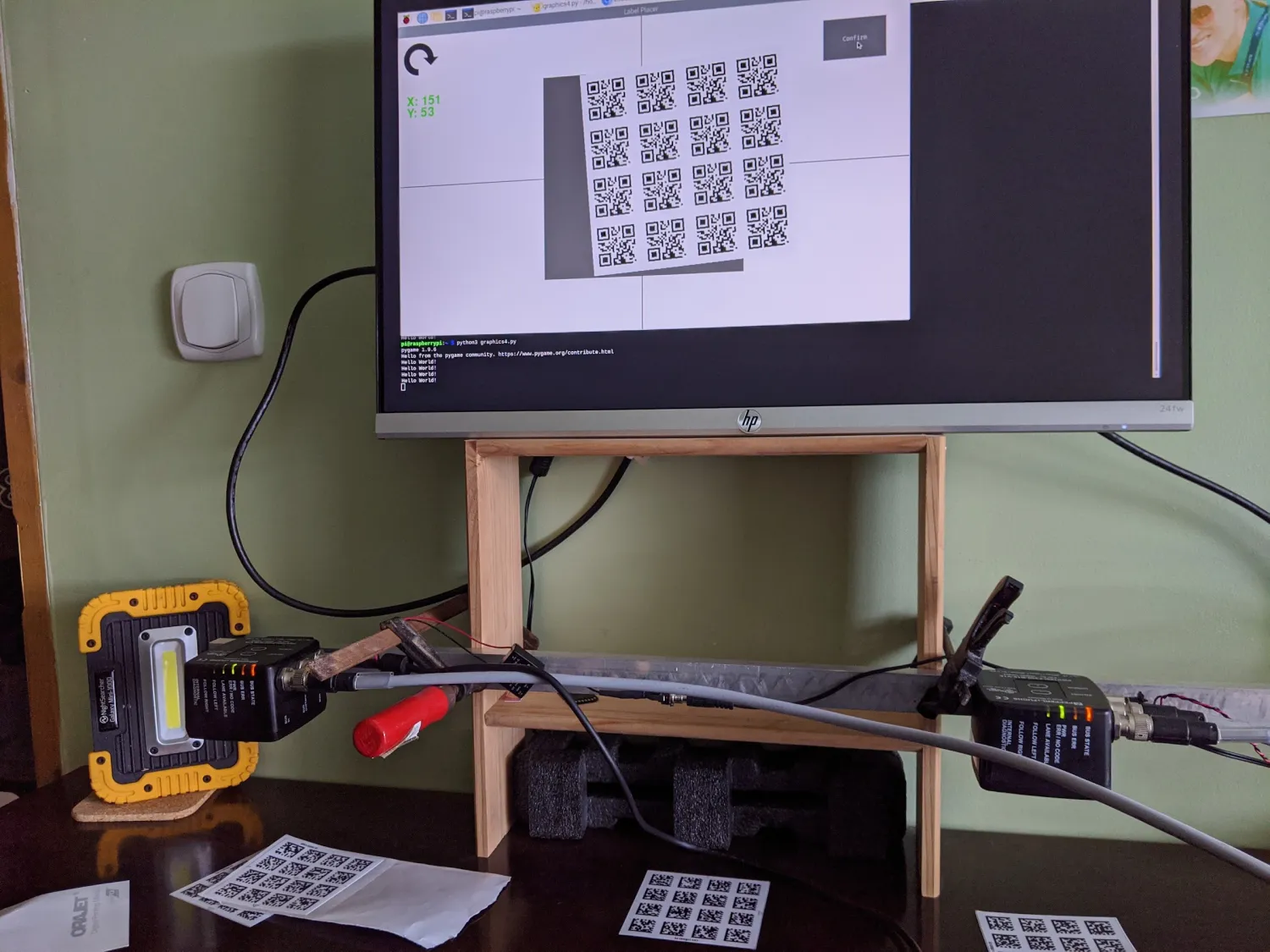 Robotics workstation with control software and equipment